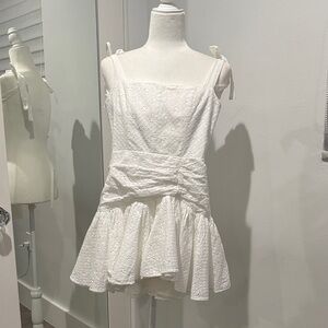 Sofia The Label white eyelet dress 6 fits like 0/2